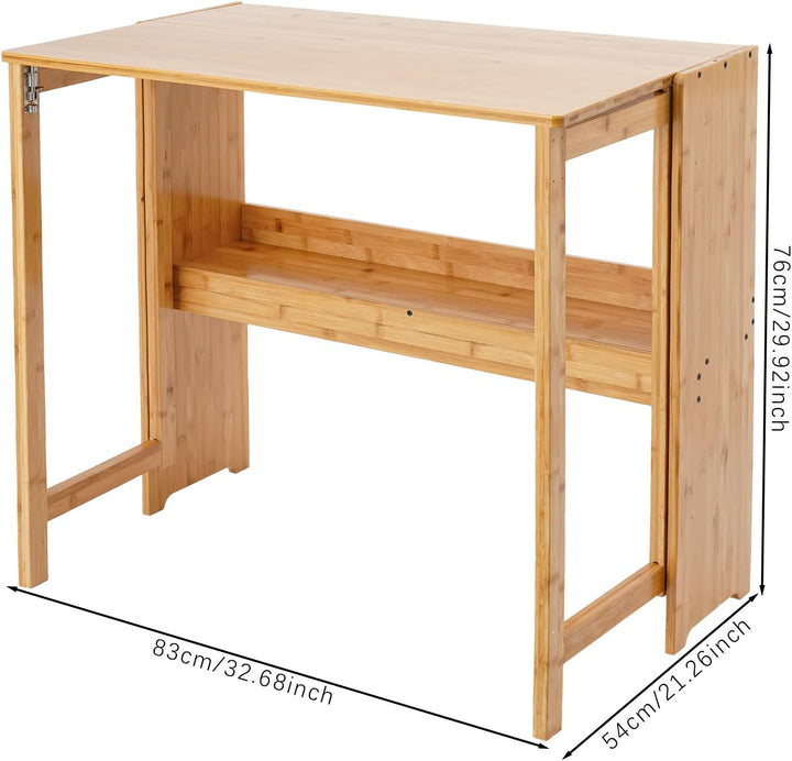 Klappbarer Schreibtisch, Kleiner Klapptisch, Heimbüro Klapptisch, Faltbarer Kompaktschreibtisch für