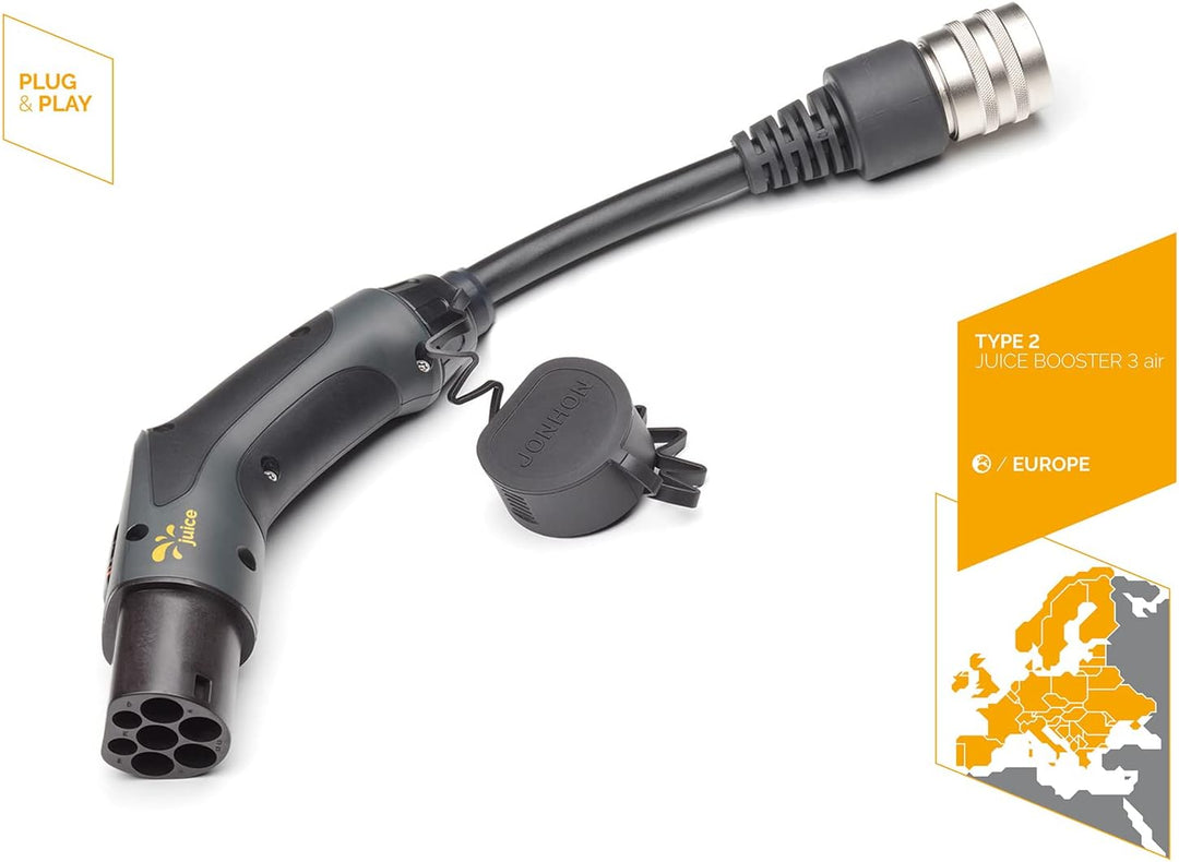 Juice Connector, Typ 2 Ladekabel Adapter für Elektrofahrzeuge, Ladekabel Typ 2 Adapter Ladelösung mi