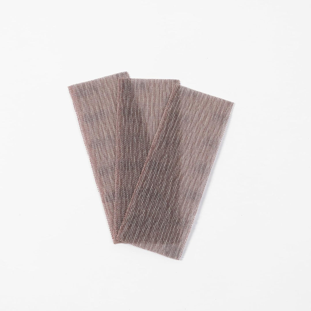 70 mm x 198 mm Netzschleifpapiere, Körnung 80, 120, 180, 320, 400, 70 x 198 mm, Klett-Schleifpapier,