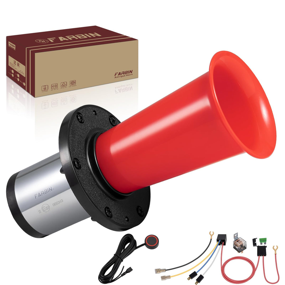 FARBIN Retro Hupe Antik Signalhorn Ahooga Hupe für Auto LKW alte Oldtimer Hupen Old Style Car Horn 1