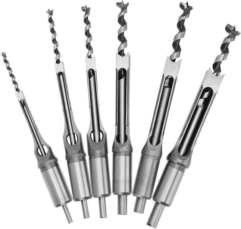 Meisselbohrer, Sägebohrer 6Pcs/Set Schneckenbohrer Stahl für die Holzbearbeitung