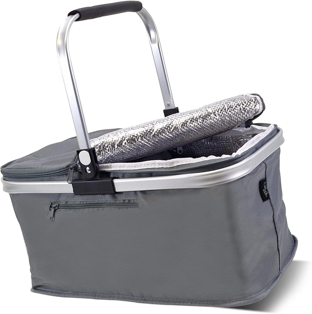 2 Stück KÜHL EINKAUFSKORB Thermo mit Deckel Kühlkorb Faltkorb Kühltasche Korb Thermokorb Kühlbox Iso