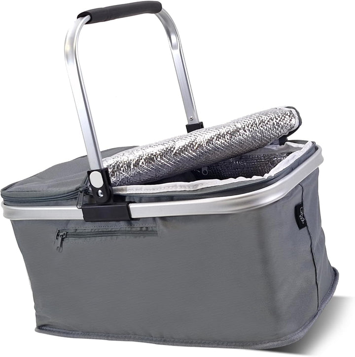 2 Stück KÜHL EINKAUFSKORB Thermo mit Deckel Kühlkorb Faltkorb Kühltasche Korb Thermokorb Kühlbox Iso