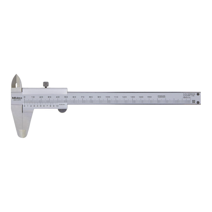 Mitutoyo 530-102 Standard-Nonius Messschieber, 0-150 mm