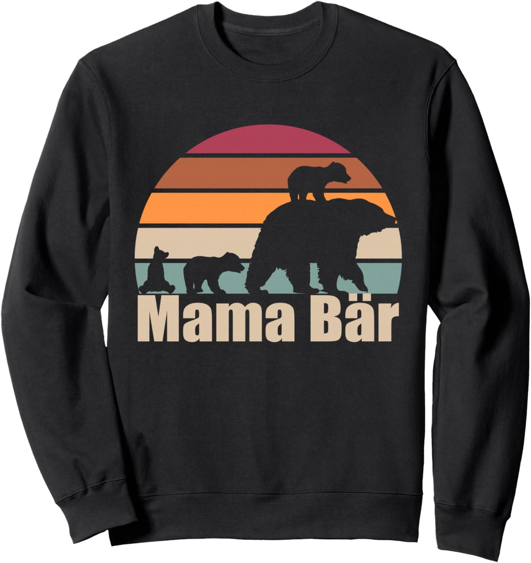 Mama Bär von 3 Kindern Muttertag Dreifach Mama hoch 3 Sweatshirt