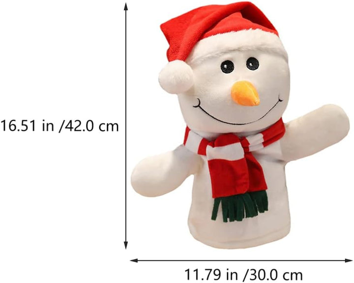 Toyvian Schneemann Fingerpuppe, Weihnachts Spielzeug Kinder Plüschpuppe Rentier Schneemann Handpuppe