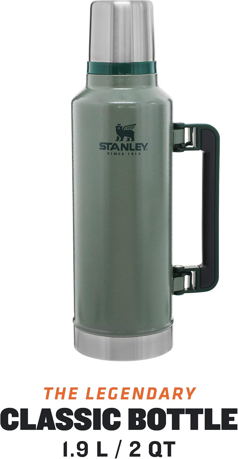 Stanley Classic Legendary Thermoskanne - Thermos Hält 15-48 Stunden Heiss oder Kalt - Edelstahl Ther