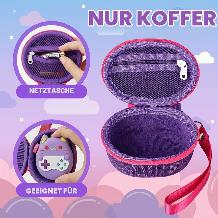 Silikon Hülle und Hartschalenkoffer kompatibel mit Tamagotchi Paradise Virtuelles Haustierspielzeug,