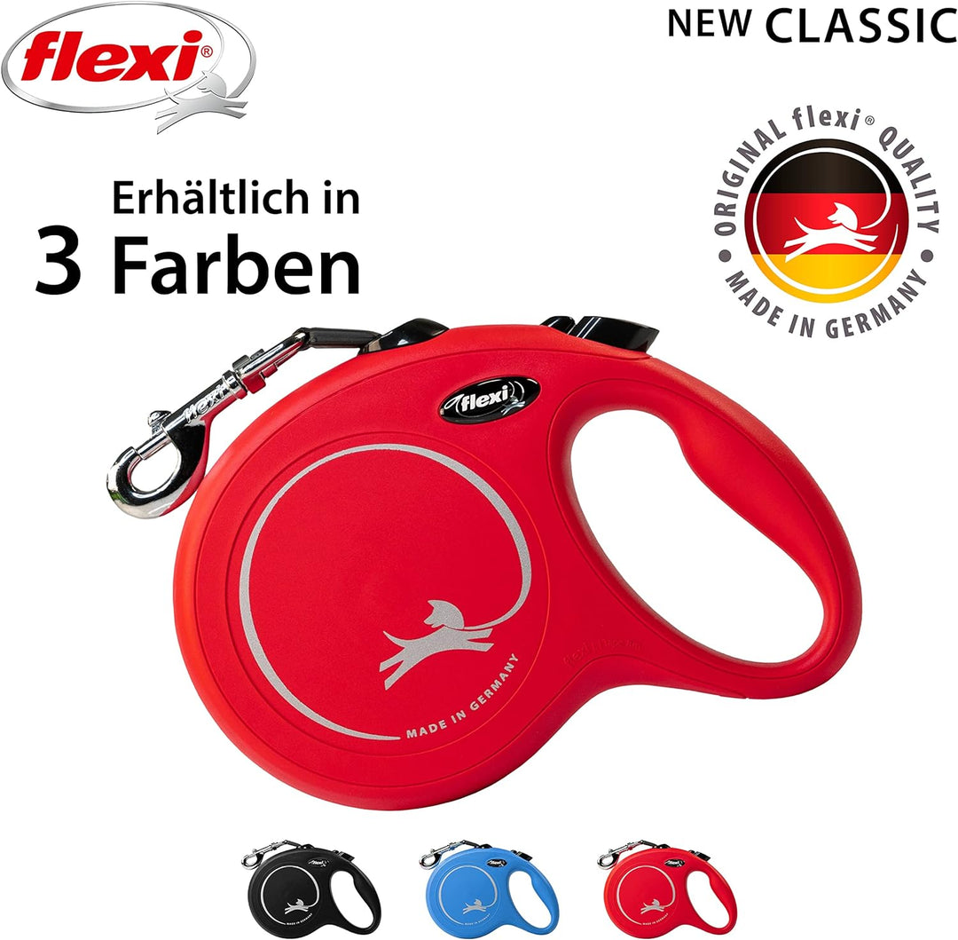 flexi New Classic L Gurt 8 m rot für Hunde bis 50 kg rot L 8 m, rot L 8 m