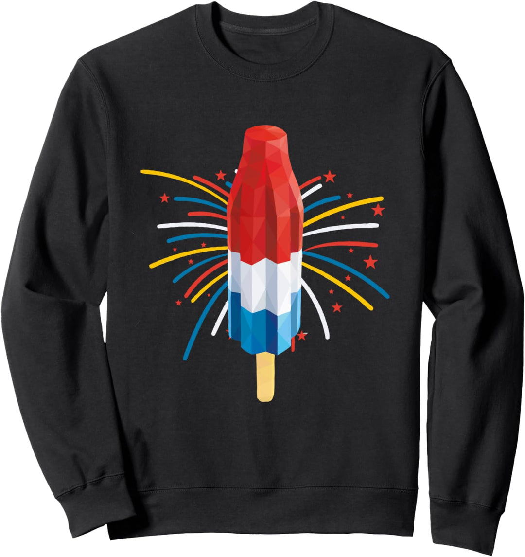 Fourth Of July Fireworks Popsicle Lover Unique Sweatshirt