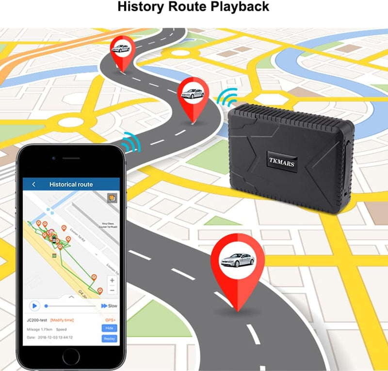 TKMARS TK915 Auto GPS-Tracker 4G, 7800mAh-Akku, magnetisch, funktioniert über SMS/APP/Webplattform o