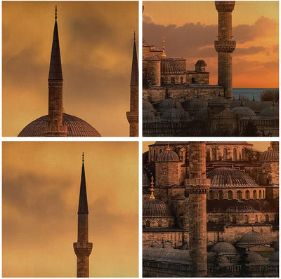 Bilder auf Leinwand Sonnenuntergang istanbul türkei reise Leinwandbild 70x50cm Wandbilder Dekoration