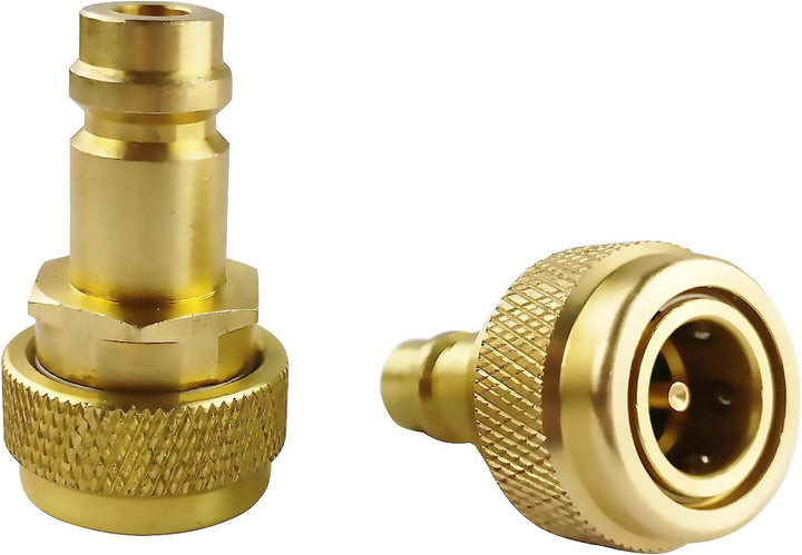 Quick Adapter Einstellbarer High- und Low-Side-Anschluss R134a Quick Coupler-Anschluss an R1234yf ，