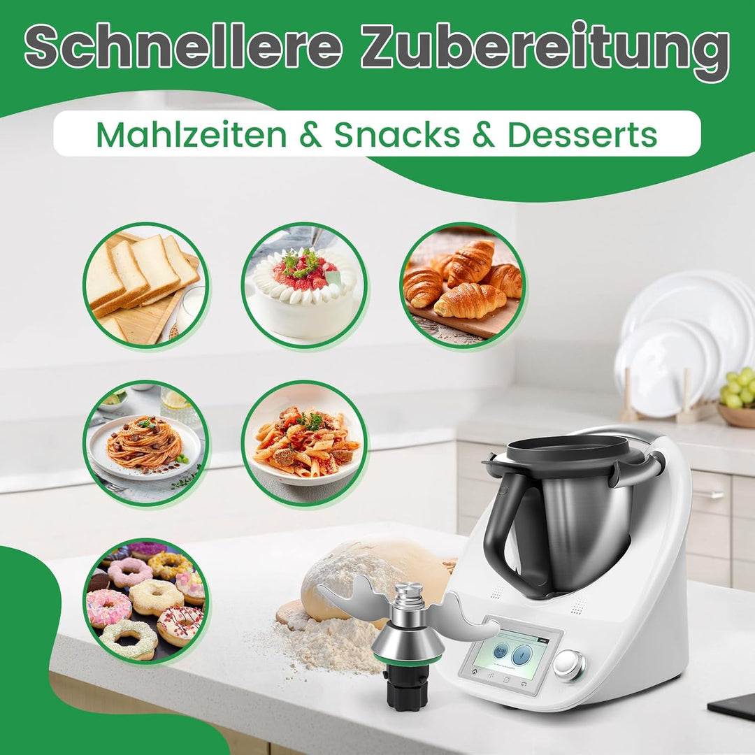 Messer für Thermomix TM7, Teigmesser TM6, Mixmesser Ersatz Zubehör passend für Thermomix TM6,TM5,TMF