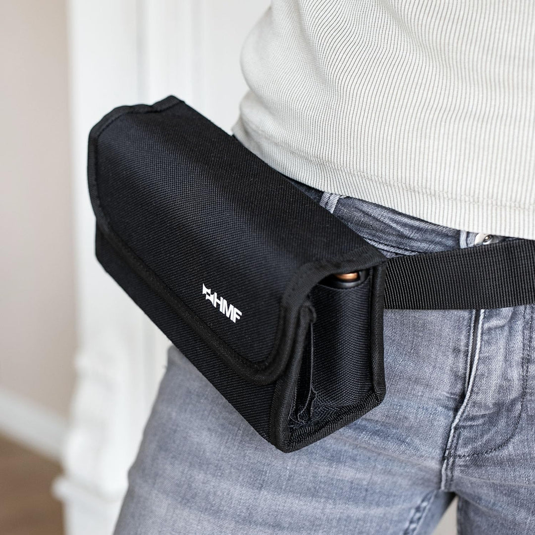 HMF 48810-02 Kellnertasche, Kellnerbörse inkl. Euro-Geldwechsler, Tragegurt, 20,5 cm x 6,5 cm x 10,0