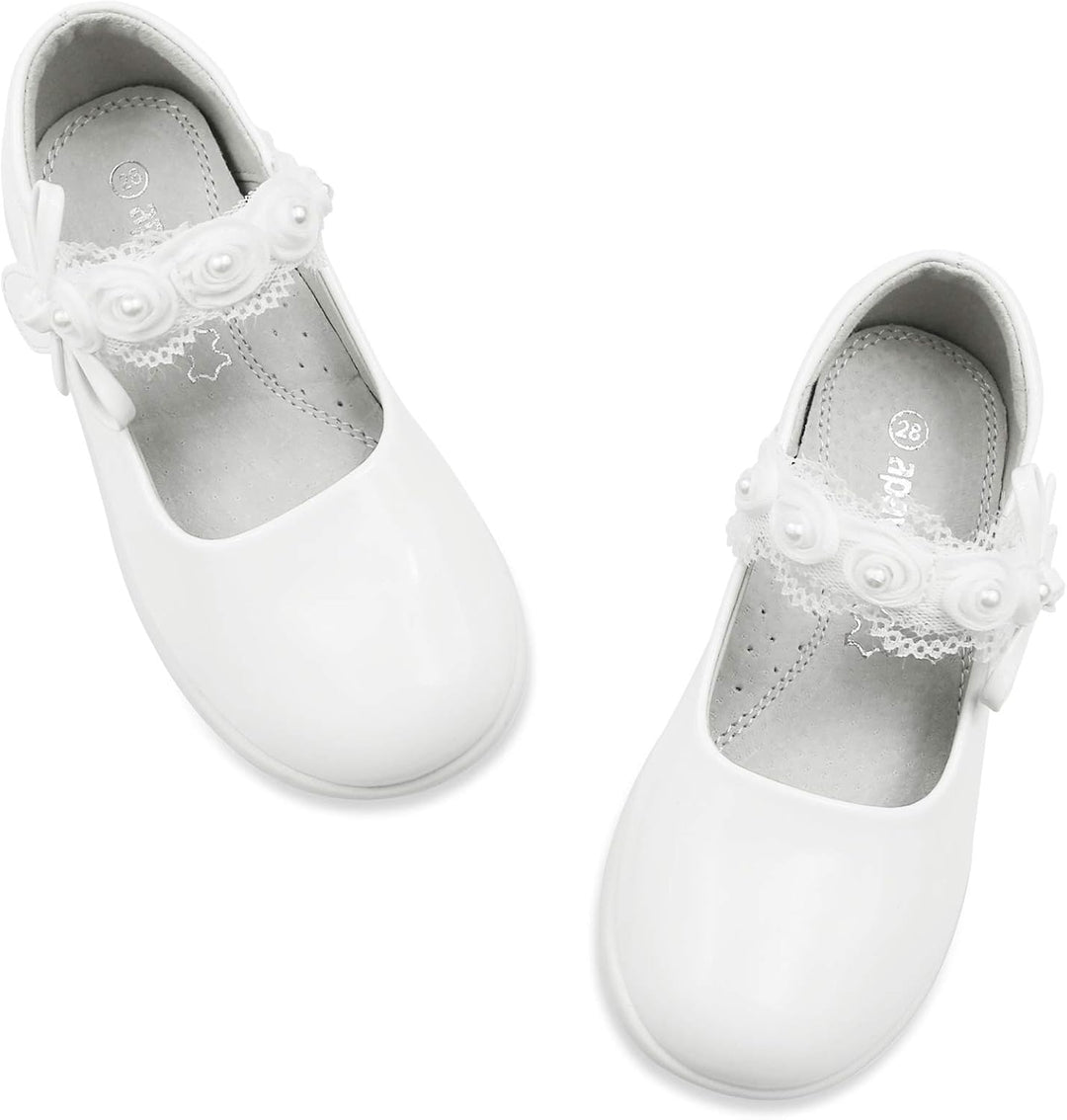 Apawwa MäDchen Mary Jane Flats Schuhe MäDchen Schulschuhe Festliche Schuhe MäDchen Ballerina Schuhe