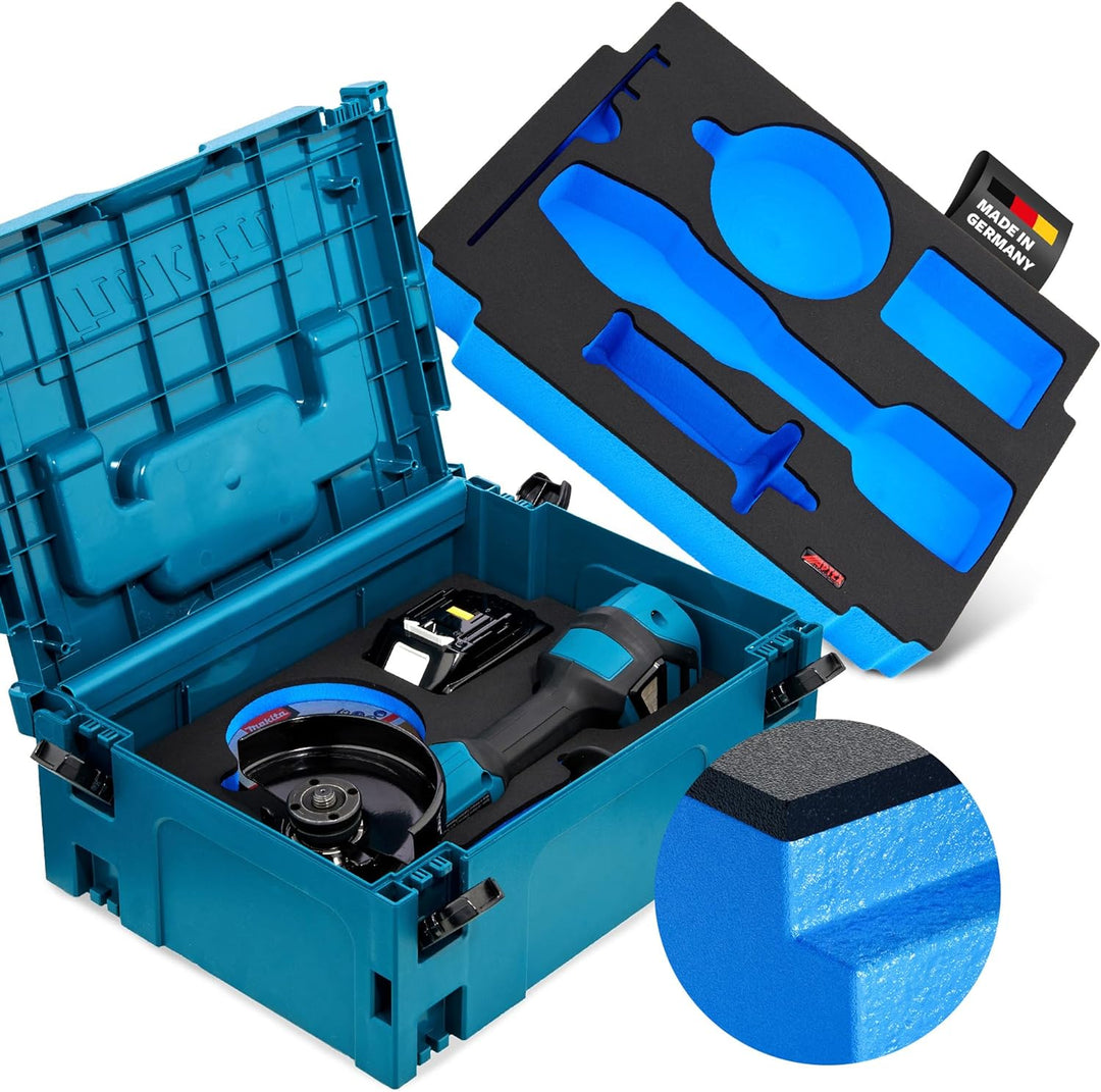 APTEX Schaumeinlage passend für Makita Akku-Winkelschleifer DGA 411-414, 461-464, 511-514 MakPac Gr.