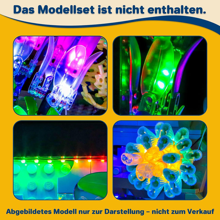 Licht-Kit Kompatibel mit Lego 10366 Tropical Aquarium Decoration (Kein - Lego-Set) Vielfarbig Versio