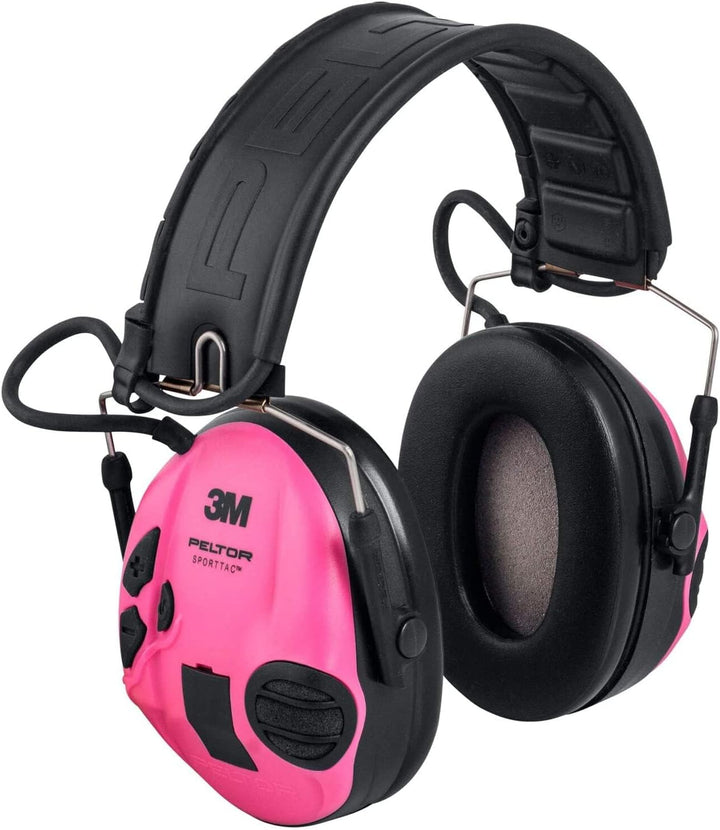 3M Peltor SportTac Gehörschutz pink - Ohrschützer mit aktiver Schalldämmung speziell für Jäger und S