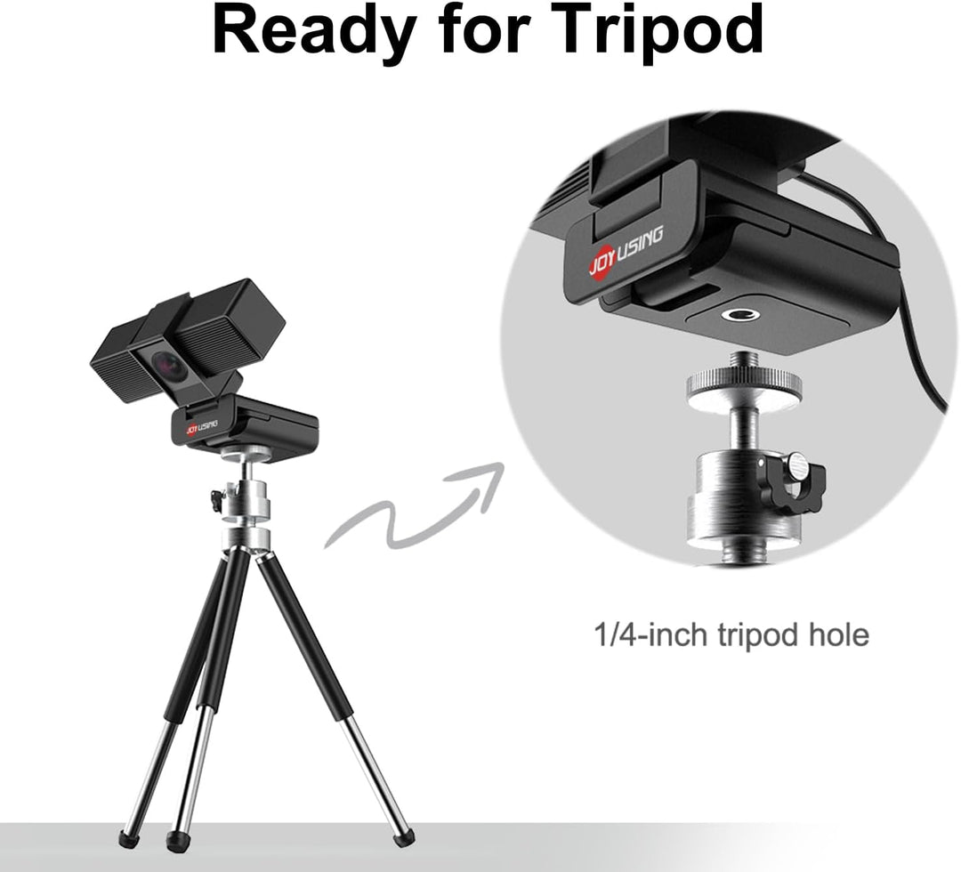 JOYUSING Flip600S 4K PC-Webcam - Ultra 4K HD, PDAF Autofokus, Mikrofone mit Geräuschunterdrückung, F