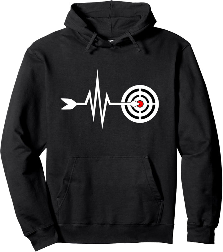 Mein Herz schlägt für Bogenschiessen Pullover Hoodie