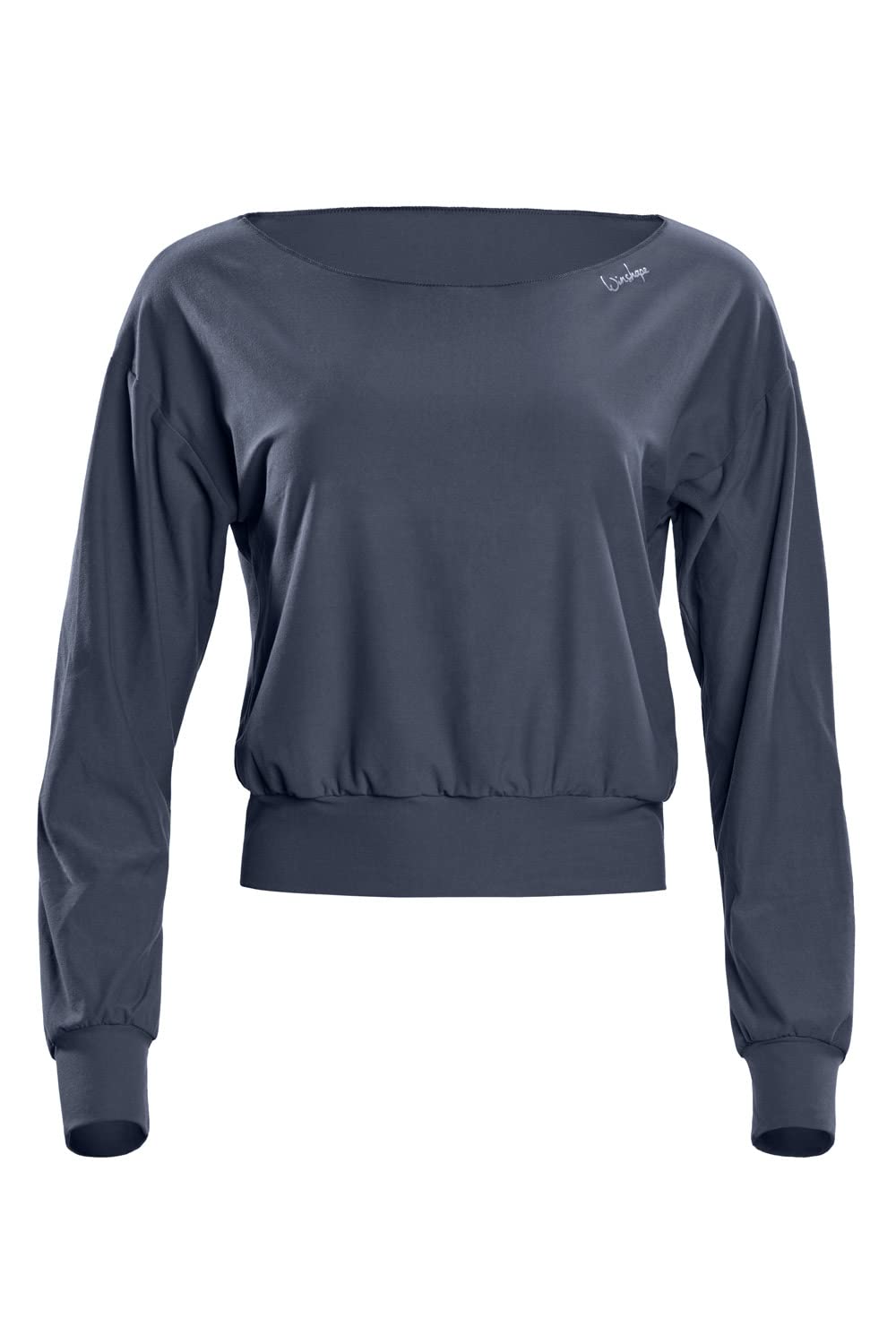 WINSHAPE Damen Functional Light and Soft Cropped Long Sleeve Top Ls003ls Yoga-Shirt XS Anthracite, X