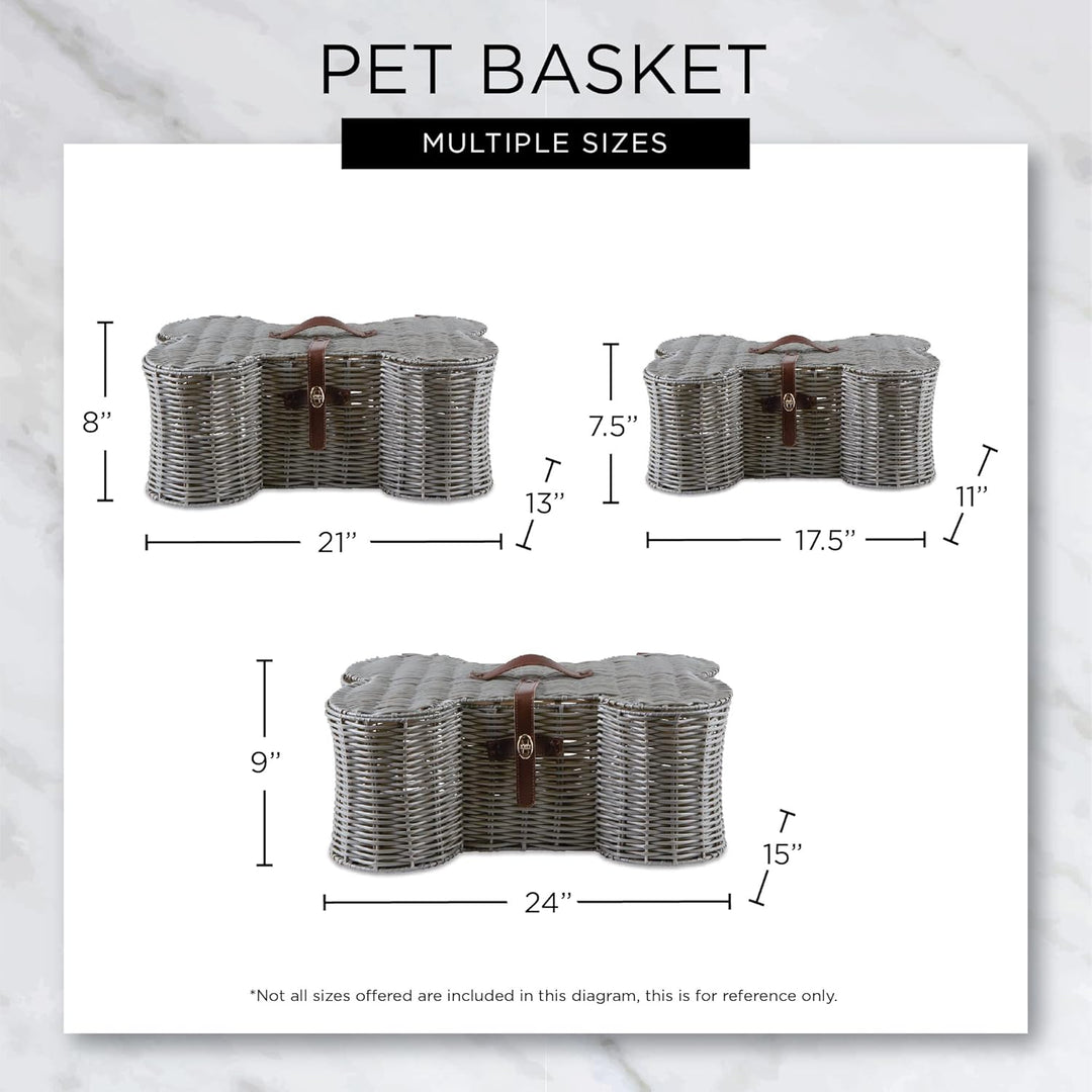 Bone Dry Pet Storage Collection Spielzeugkorb, mittelgross, 53,3 x 33 x 20,3 cm, brauner Kunststoff