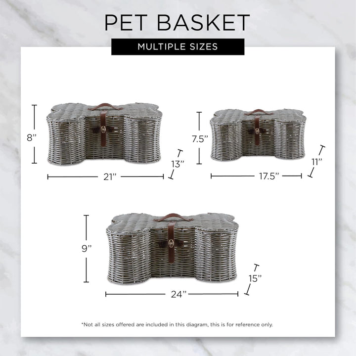 Bone Dry Pet Storage Collection Spielzeugkorb, mittelgross, 53,3 x 33 x 20,3 cm, brauner Kunststoff