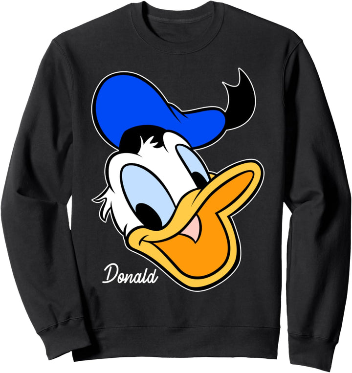 Disney Donald Duck Smiling Face Portrait Sweatshirt