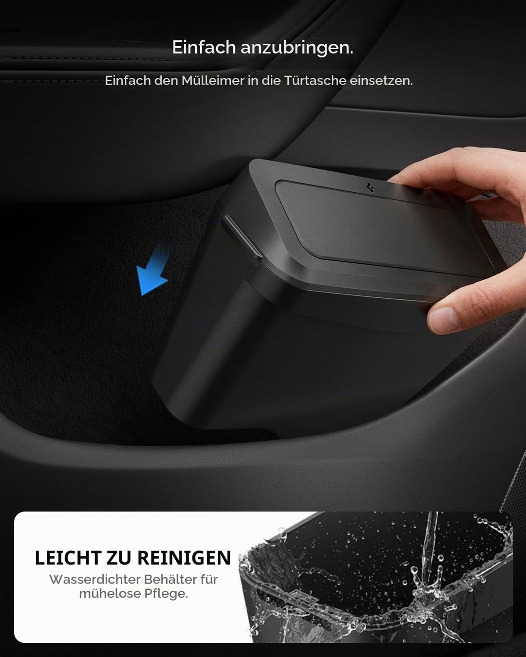 Spigen Auto Mülleimer mit Deckel für Tesla Model Y Juniper (2025–2026 Premium &amp; Performance)【inkl. 3
