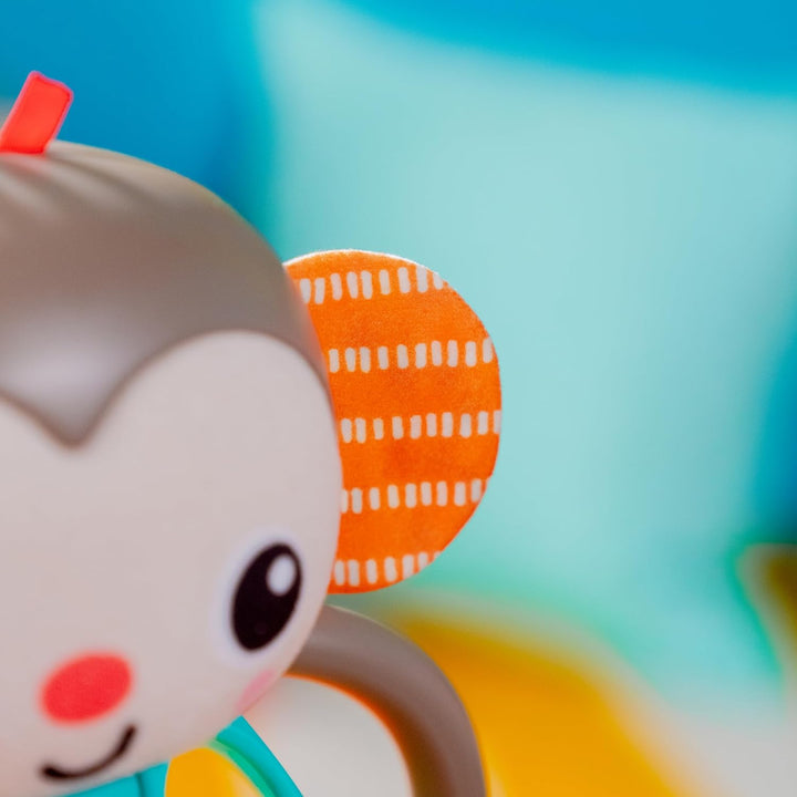 Bright Starts, Grab & Giggle AFFE Leuchtendes Musikalisches Rasselspielzeug mit leicht zu greifendem