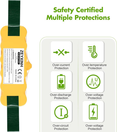 ZEYXINH Ersatzakku für iRobot Roomba, 14.4V 4500mAh NI-Mh Akku für iRobot Roomba 500 600 700 800 Ser