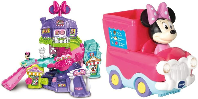 Vtech 80-521804 TUT TUT Baby Flitzer - Minnies Einkaufsabenteuer, Babyautos, Mehrfarbig & 80-512104