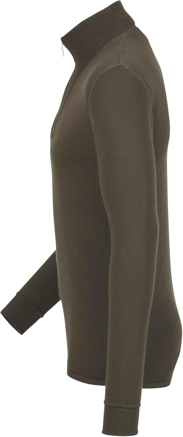 Woolpower Unisex Zip Turtleneck 200 Undershirt (1er Pack) XXS Grün, XXS Grün