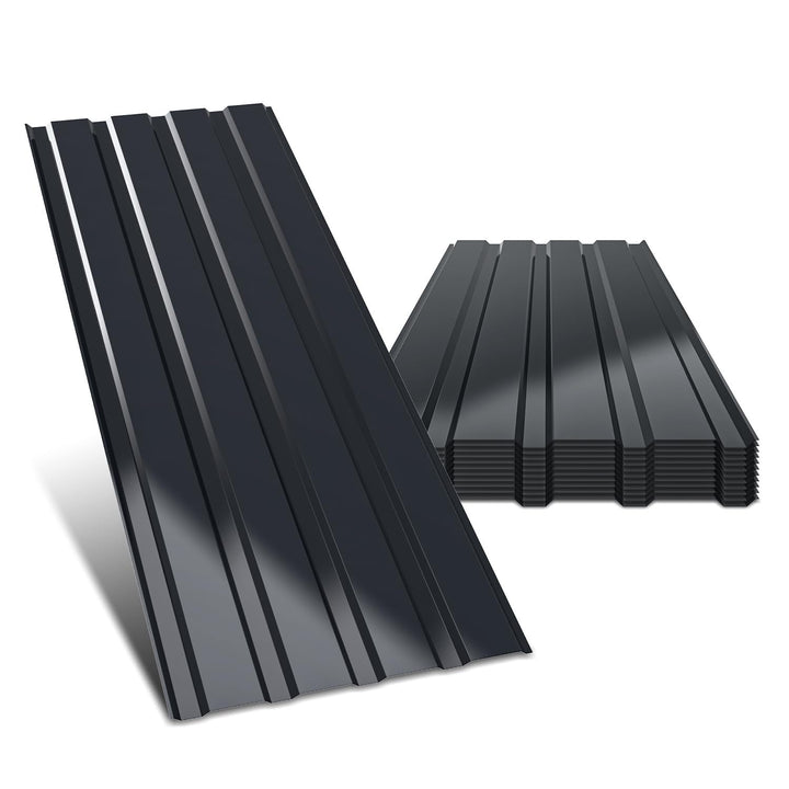 Trapezblech 36 Stück 115×45cm - 12,42m², Wellblechplatten für Dach aus 0,25mm Stahl,Dachblech Wetter