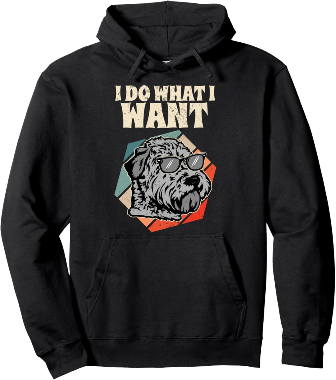 Ich mache, was ich will Retro Soft-Coated Wheaten Terrier Pullover Hoodie