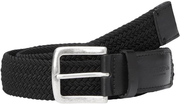 Marc O'Polo Herren B21810103006 sportiver Herren G rtel elastischer G mit Leder Details hochwertiger