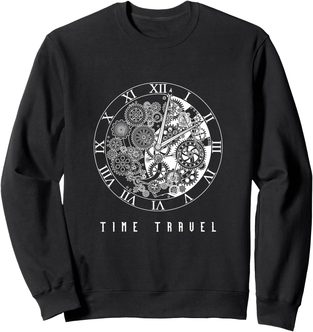 Uhr Uhrwerk Zeit Steampunk Zeitlos Zeitmaschine Geschenk Sweatshirt