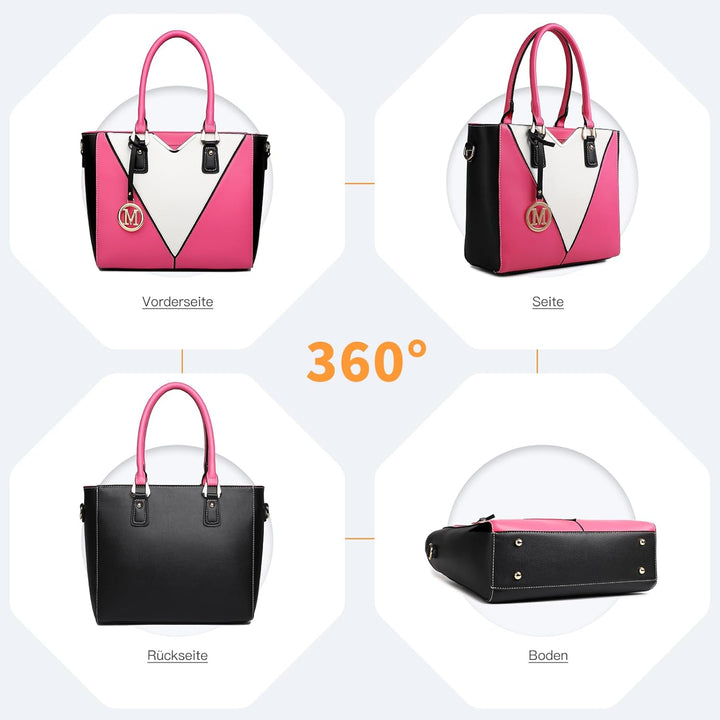 Miss Lulu Handtasche Damen, Taschen, Schultertaschen Shopper Damen Handtaschen Damen V-förmiges Desi