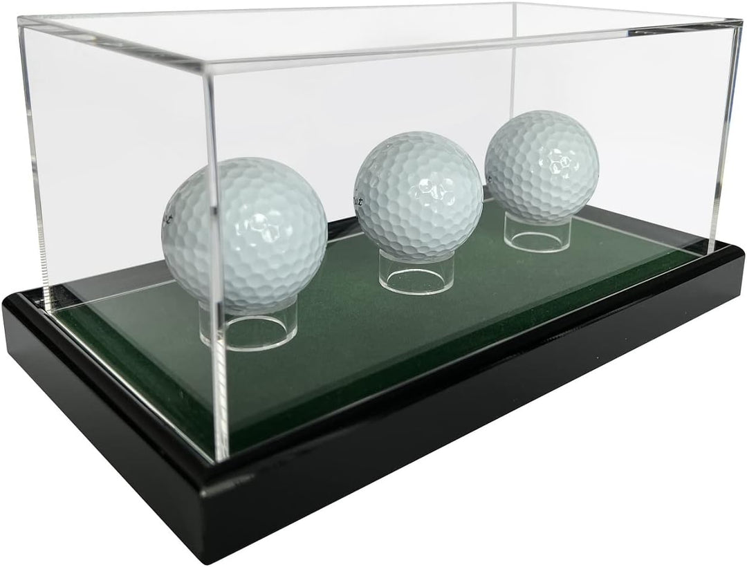 LL-Golf Grosse Universal Acryl Vitrine 22x12x10,5cm / Showcase/Schaukasten mit grünen Samt für Model