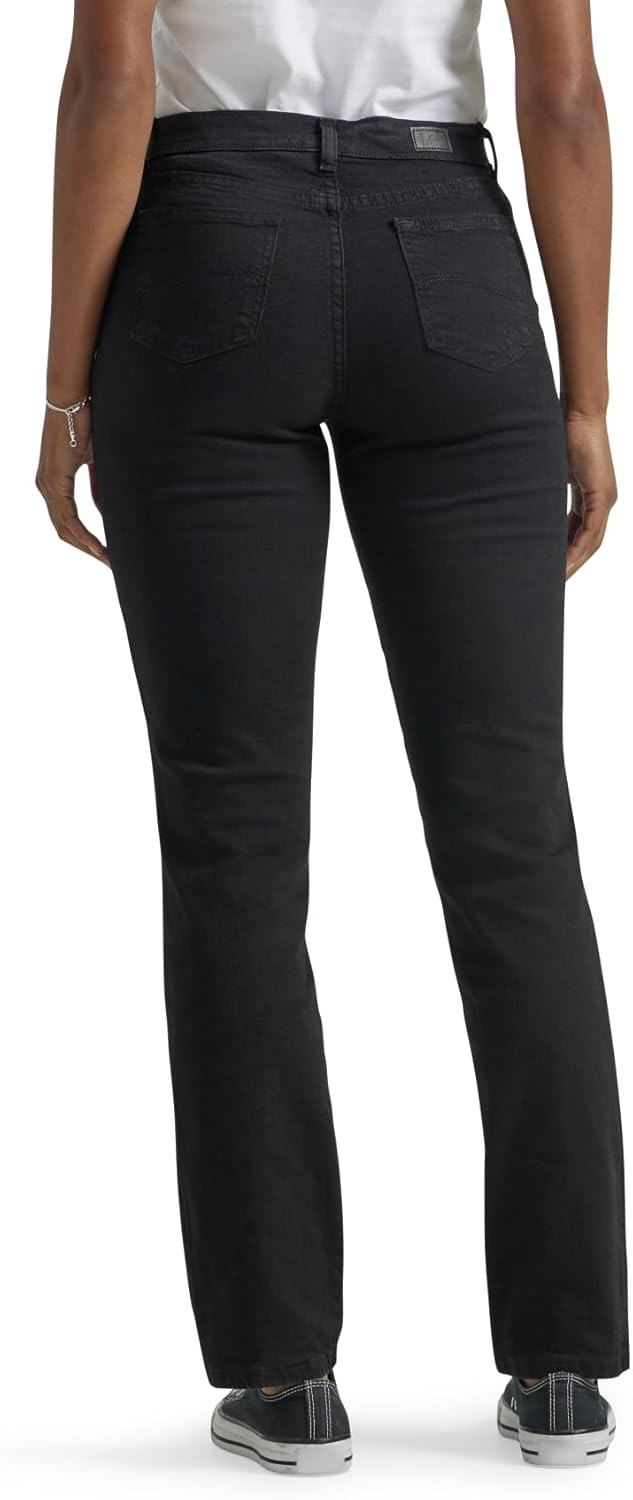 Lee Damen Relaxed Fit Straight Leg Geradem Bein Jeans Grösse: 2 Schwarz Onyx, Größe: 2 Sch