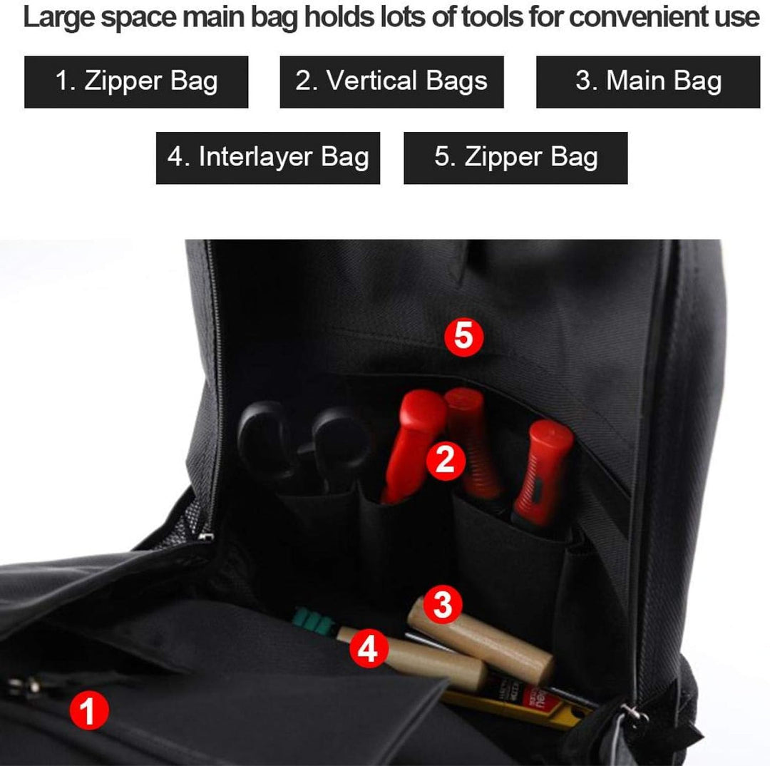 Joyzan Werkzeugtaschen-Rucksack, Oxford-Stoff, langlebig, Techniker, Werkzeugaufbewahrung, Organizer