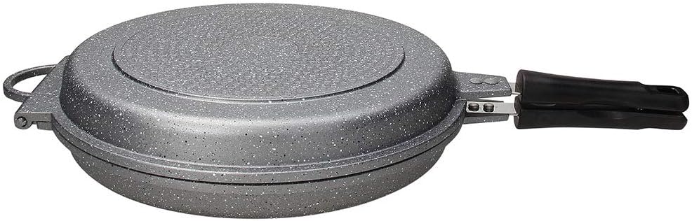 Tognana WI758F2AMN2 Doppelpfanne 30 cm, Aluminium, Schwarz