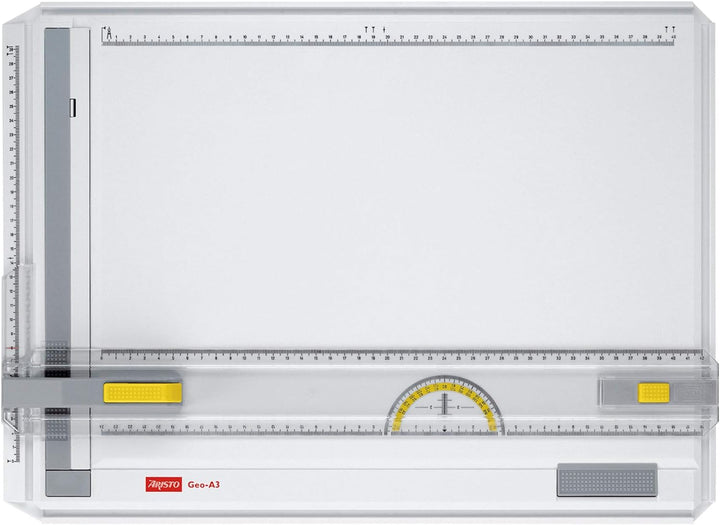 Aristo AR7033 Geo-Board Zeichenplatte (Format: A3, schlagfester Kunststoff, inkl. Schnellzeichendrei