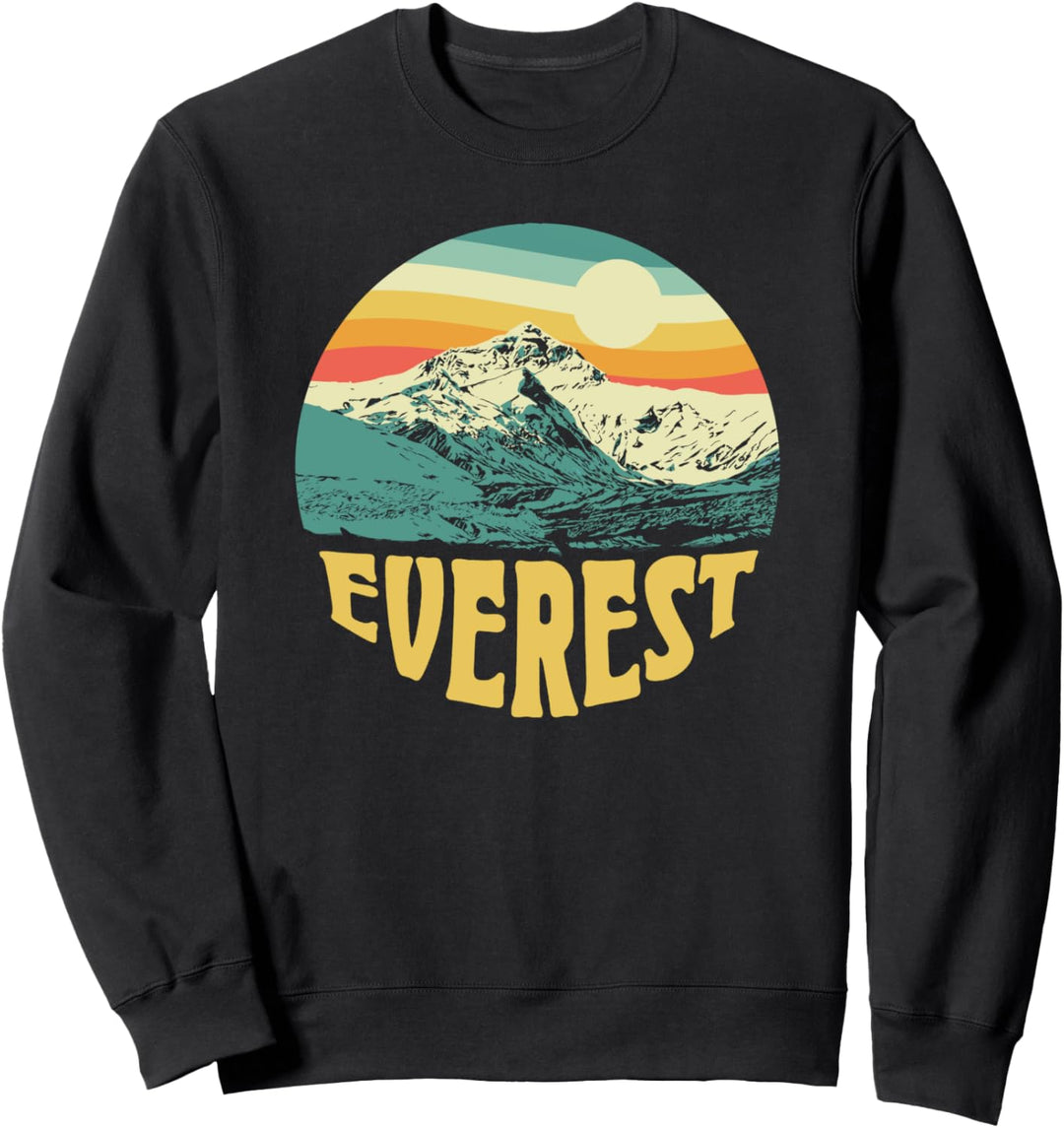 Mount Everest Himalayan Landmark - Vintage 80s Graphic Sweatshirt