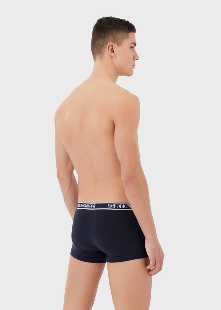 Emporio Armani Herren Men's 3 Pack Core Logoband Trunk Trunks (3er Pack) M Marin/Pr.monum/Medit, M M