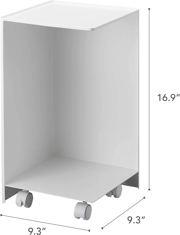 Yamazaki Rollen Toilettenpapierhalter mit Lenkrolle, Legierter Stahl, Weiss, One Size One Size Weiss