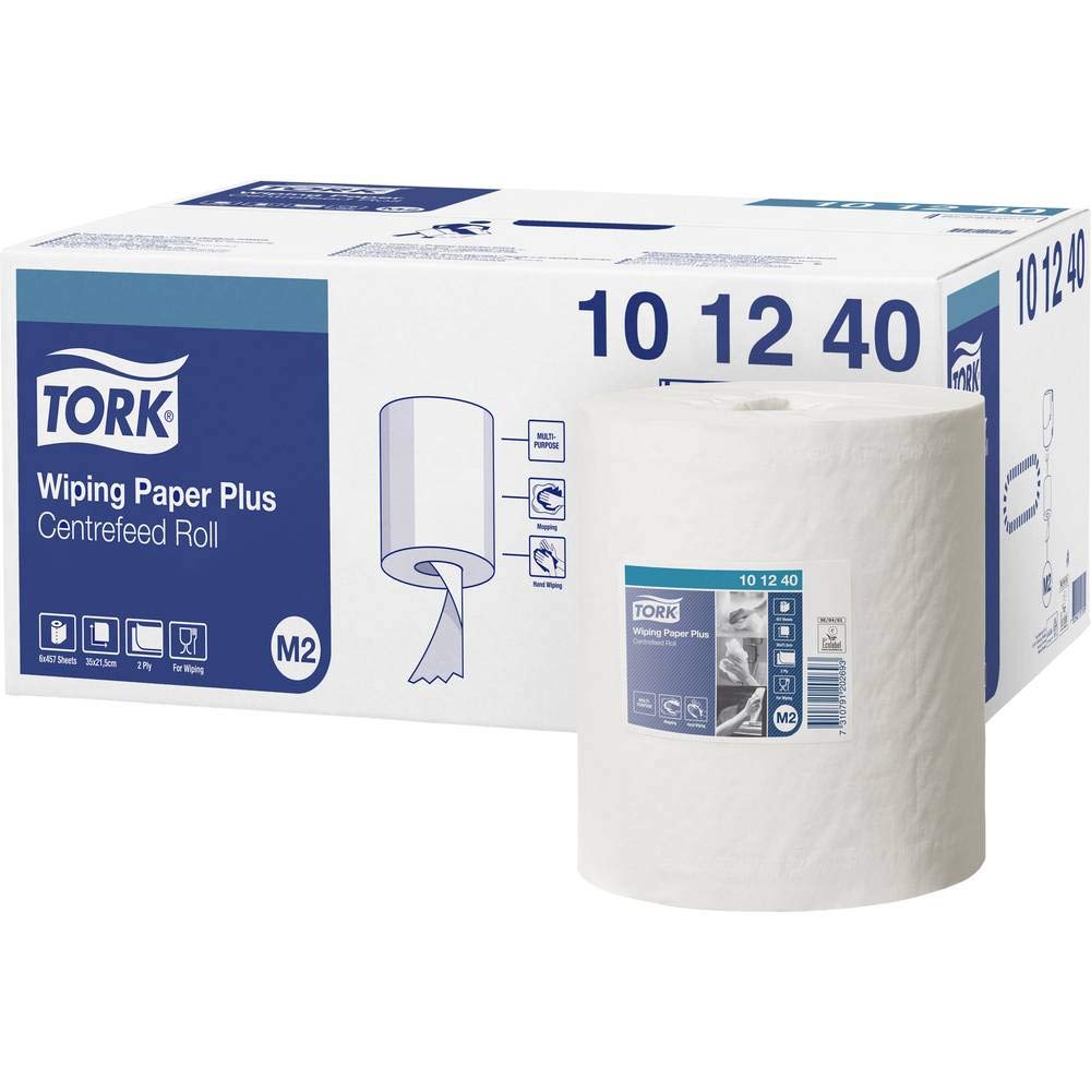 Tork 101240 Starke MehrzweckPapierwischtücher für das M2 Innenabrollung Spendersystem / 2-lagiges st