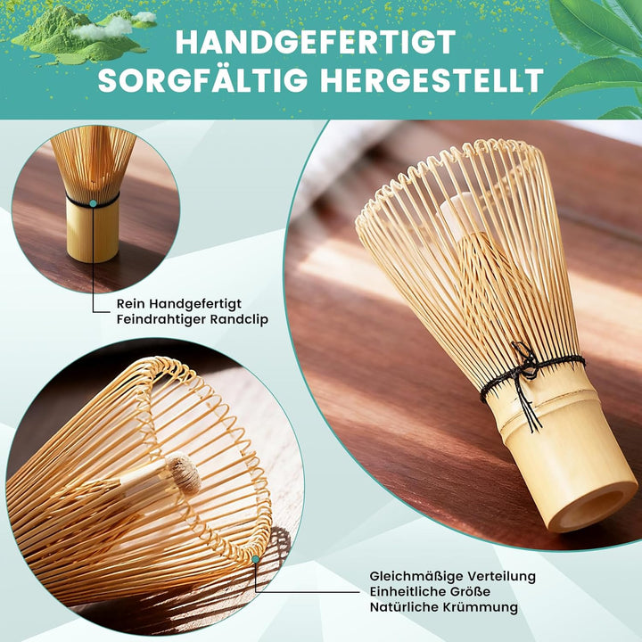 Matcha-Set – 7-Tlg. Macha Tea Set mit Matcha Schale und Matcha Zubehör, ein hochwertiges Matcha Set