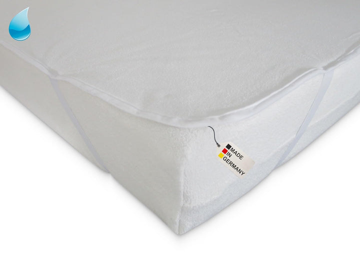 Dukal | wasserdichter Matratzenschutz 200 x 240 cm | mit Eckgummis | Oberseite aus saugfähigem Frott